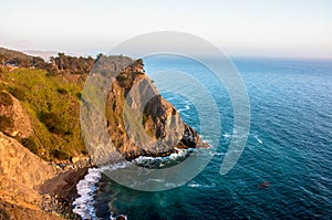 Cliff in the Pacific Ocean near Big Sur, California, USA