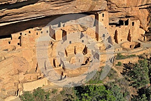 Cliff Palace in late Afternoon Light, Mesa Verde National Park, Colorado