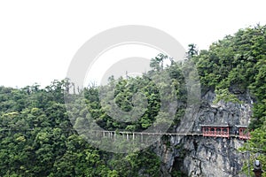 Cliff Path in Tianmen Shan