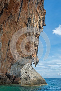 Cliff in Phi Phi Islands, Thailand