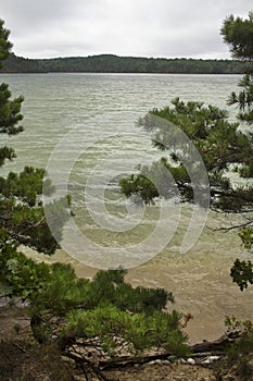 Cliff Pond in Nickerson State Park on Cape Cod