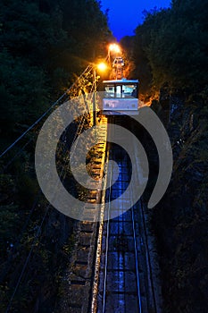Cliff railway of funicular of La Reineta photo