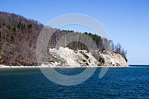 The cliff with the sea and the forest, Gdynia orlowo