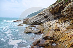 cliff of seaside