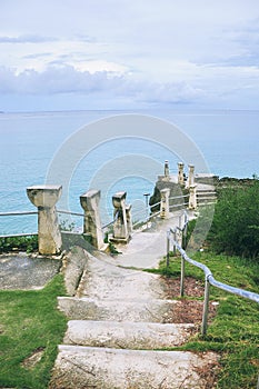 Cliff sides in Tinian Island