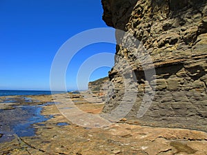 Cliff and tidal platform