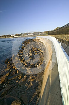 The Cliff Walk, Cliffside Mansions of Newport Rhode Island photo