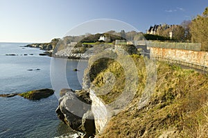 The Cliff Walk, Cliffside Mansions of Newport Rhode Island photo