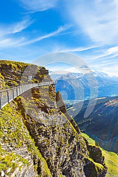 Cliff Walk in Grindelwald First, Switzerland