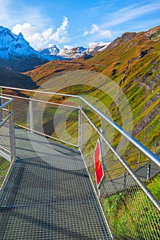 Cliff Walk in Grindelwald First, Switzerland