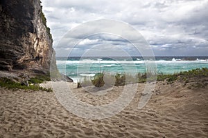 Cliff Wall, Mudjin Harbor, Middle Caicos