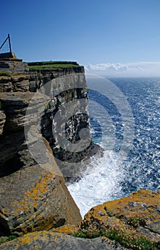 Cliff Westray; Orkney photo