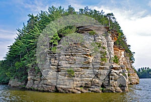 Cliff in Wisconsin Dells