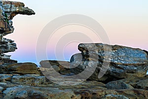 Cliffe stone and the sea