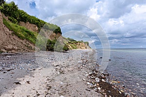 Cliffed coast in Waabs photo