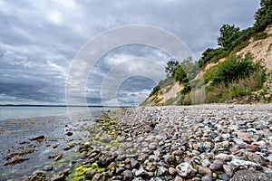 Cliffed coast in Waabs