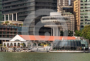 The Clifford Pier Restaurant and OUE-tower in Singapore