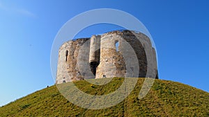 Clifford`S Tower in York, Northern England