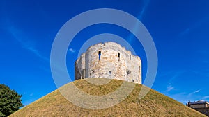 Cliffords Tower in York in England