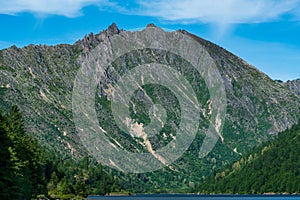 Cliffs Above Coldwater Lake At Mount Saint Helens