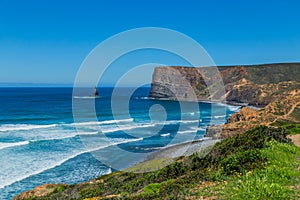 Cliffs in the Algarve West Coast