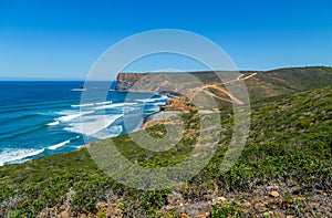 Cliffs in the Algarve West Coast