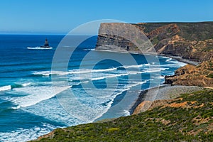 Cliffs in the Algarve West Coast