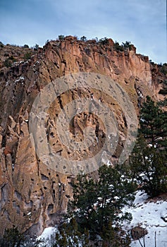 Cliffs of Bandelier National Monument photo