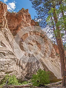 Cliffs in Bandelier National Monument