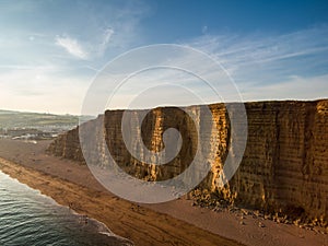 Cliffs and beach at West Bay, Dorset