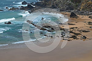 Cliffs and beaches at the Costa Vicentina Natural Park, Southwestern Portugal