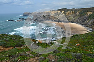 Cliffs and beaches at the Costa Vicentina Natural Park, Southwestern Portugal