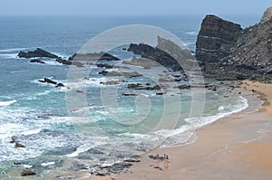 Cliffs and beaches at the Costa Vicentina Natural Park, Southwestern Portugal