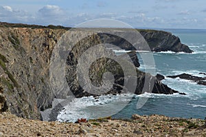 Cliffs and beaches at the Costa Vicentina Natural Park, Southwestern Portugal