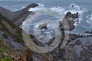 Cliffs and beaches at the Costa Vicentina Natural Park, Southwestern Portugal