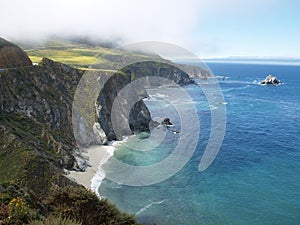 Cliffs on Big Sur coastline