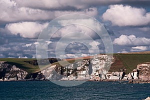 Cliffs at Bigbury, Devon, UK