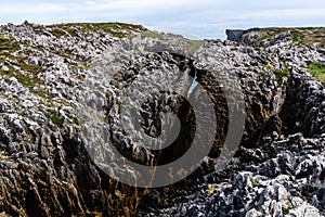 Cliffs at bufones of Pria in the Cantabrian Sea. Asturias