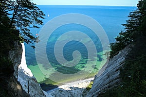 The cliffs called `MÃ¸ns Klint` in Denmark