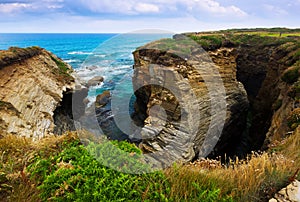 Cliffs Cantabric coast of Spain