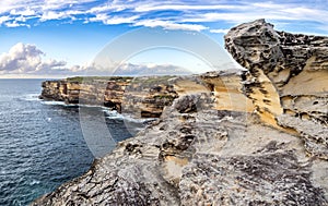 Cliffs in Cape Solander near Sydney