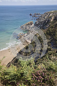 Cliffs at Carro Beach; Espasante; Galicia photo