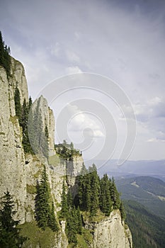 Cliffs of Ceahlau Mountain, Romania