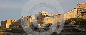 Cliffs and citadel of Bonifacio, Southern Corsica Island, France