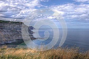 Cliffs on the Cleveland Way North Yorkshire England