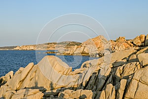 Cliffs close to Capo Testa in Sardinia