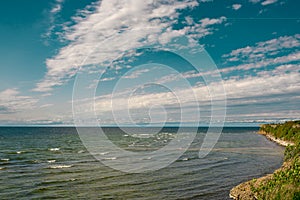 Cliffs at the coast in Paldiski, Estonia
