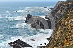 Cliffs at the Costa Vicentina Natural Park, Southwestern Portugal