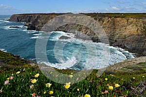 Cliffs at the Costa Vicentina Natural Park, Southwestern Portugal