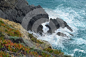 Cliffs at the Costa Vicentina Natural Park, Southwestern Portugal